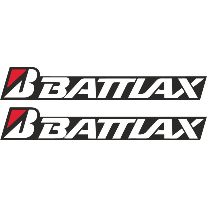 2x Bridgestone Battlax Stickers Decals - DecalsHouse