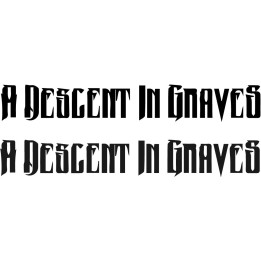 A Descent In Graves Stickers – Death Doom Metal (2-Pack)