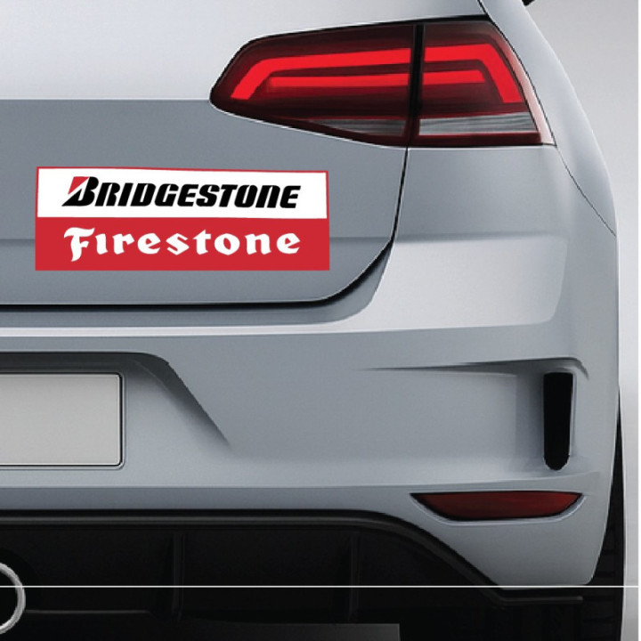 2x Bridgestone Firestone Stickers Decals - DecalsHouse