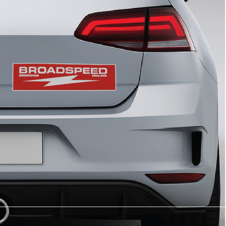 2x Broadspeed Birmingham England Stickers Decals - DecalsHouse