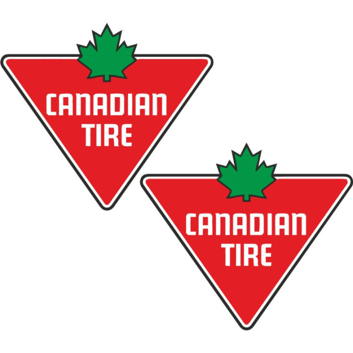 2x Canadian Tire Stickers Decals - DecalsHouse