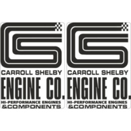 Carroll Shelby Engine Co Stickers – Cobra GT350 GT500 Decals (2-Pack)