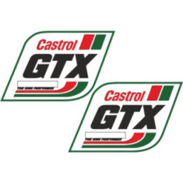 2x Castrol Gtx Dh Stickers Decals - DecalsHouse