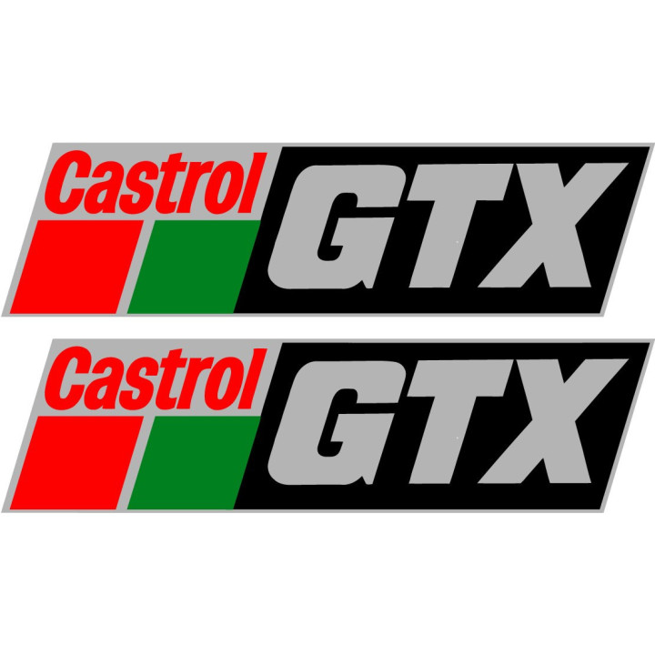 2x Castrol Gtx Style 2 Stickers Decals - DecalsHouse