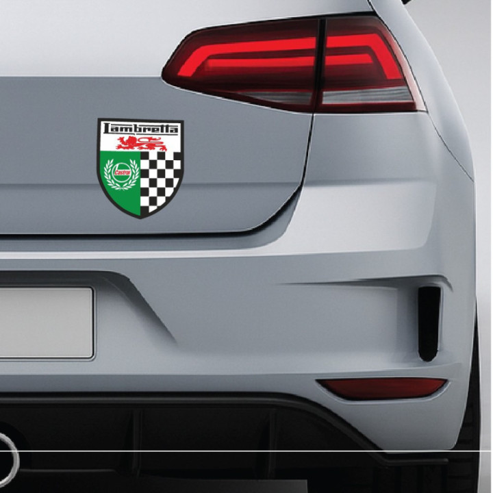 2x Castrol Lambretta Style 3 Stickers Decals - DecalsHouse