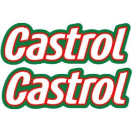 2x Castrol Lettering Stickers Decals - DecalsHouse