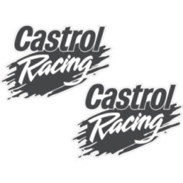 2x Castrol Racing Stickers Decals - DecalsHouse