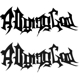 A Dying God Stickers – Blackened Death Metal Decals (2-Pack)