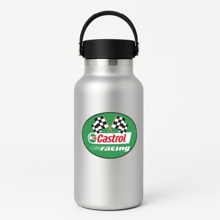 2x Castrol Racing Style 2 Dh Stickers Decals - DecalsHouse