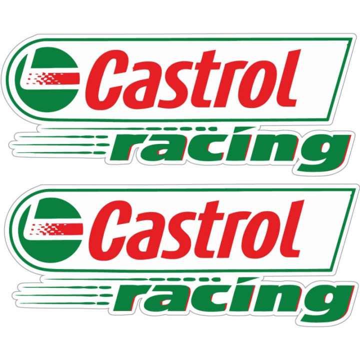 Castrol Racing DH Stickers – Motorsport Livery Decals (2-Pack)