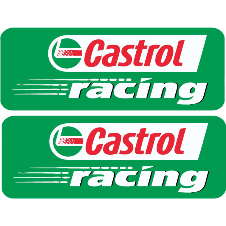 2x Castrol Racing Style 3 Stickers Decals - DecalsHouse