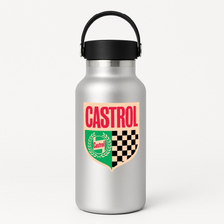 Castrol Style 3 Stickers – Vintage Racing Oil Sponsor Decals (2-Pack)