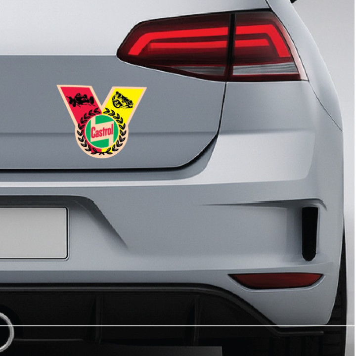 2x Castrol Style 4 Stickers Decals - DecalsHouse
