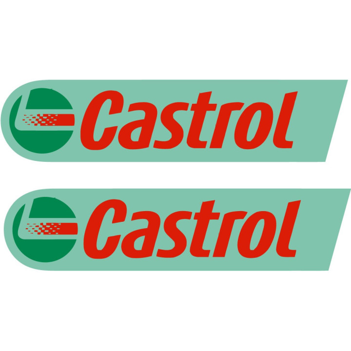 2x Castrol Style 6 Stickers Decals - DecalsHouse