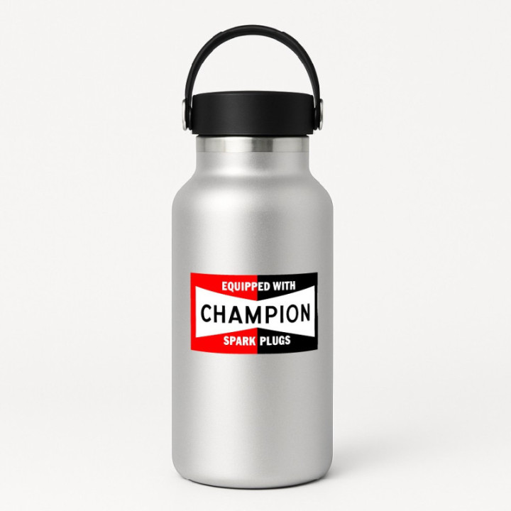 Champion Spark Plugs Stickers – Race Sponsor Style 2 Decals (2-Pack)