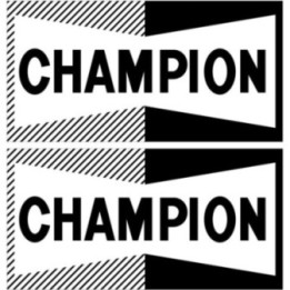 2x Champion Style 2 Stickers Decals - DecalsHouse