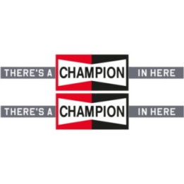 2x Champion Style 3 Stickers Decals - DecalsHouse