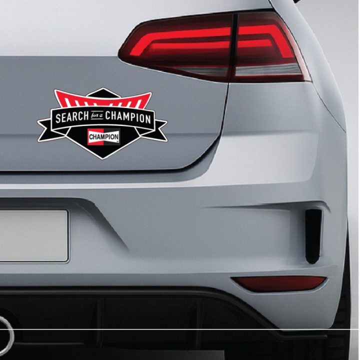 2x Champion Style 4 Stickers Decals - DecalsHouse