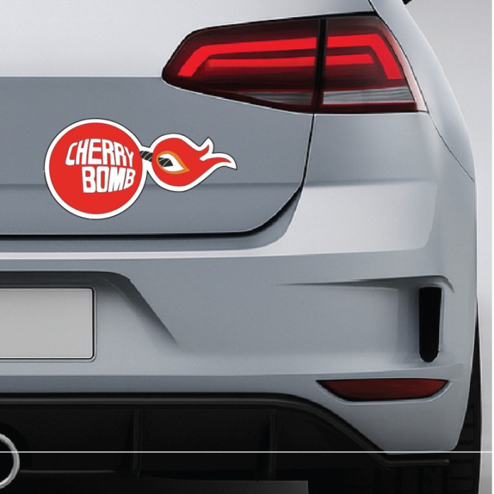 2x Cherry Bomb Stickers Decals - DecalsHouse