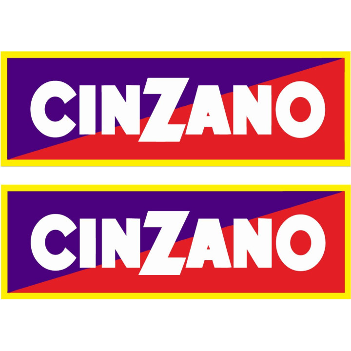 2x Cinzano Stickers Decals - DecalsHouse