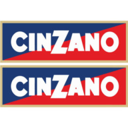 Cinzano Racing Stickers – Classic Rally Lancia Stratos Decals (2-Pack)