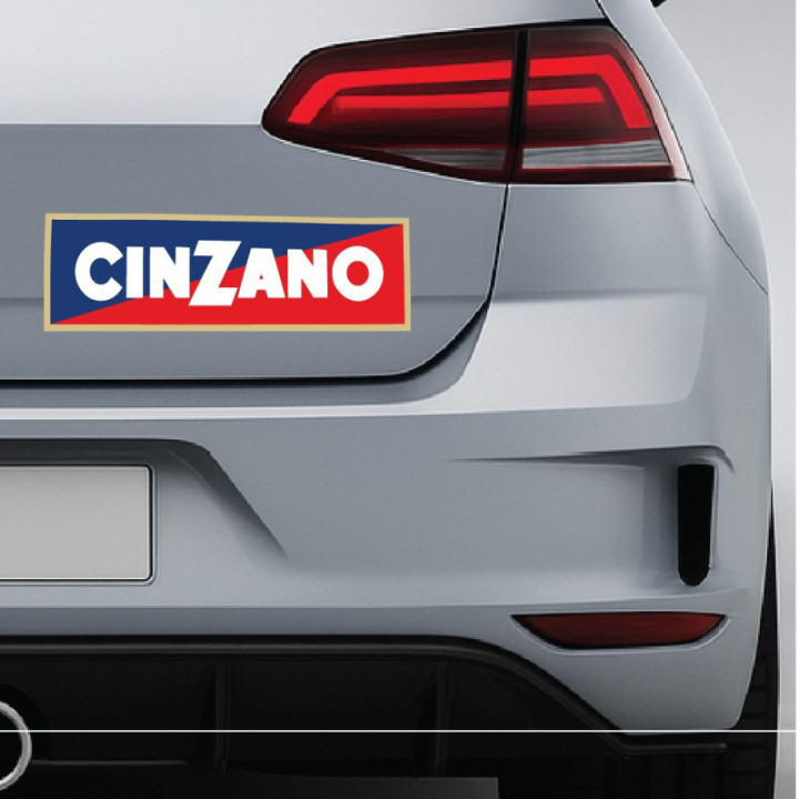 Cinzano Racing Stickers – Classic Rally Lancia Stratos Decals (2-Pack)