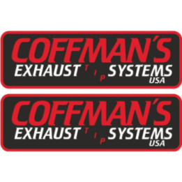 2x Coffmans Exhaust Systems Stickers Decals - DecalsHouse