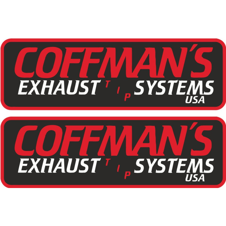 2x Coffmans Exhaust Systems Stickers Decals - DecalsHouse