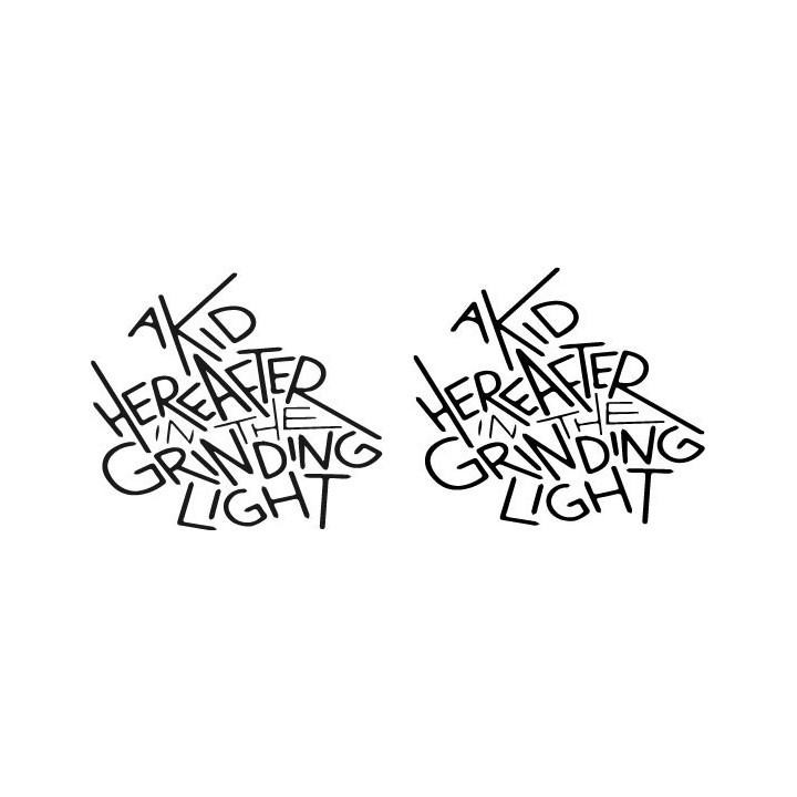 A Kid Hereafter In The Grinding Light Stickers (2-Pack)