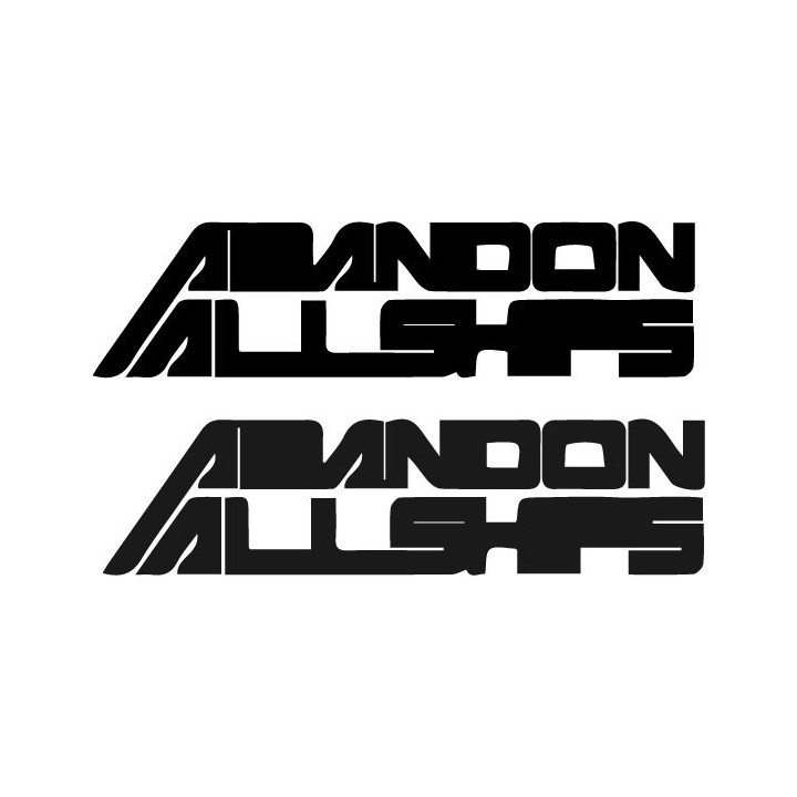 Abandon All Ships Stickers – Band Logo Decals (2-Pack)