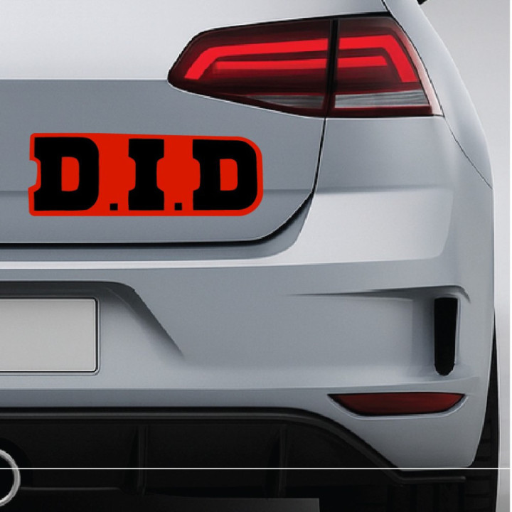 2x D.I.D Style 3 Stickers Decals - DecalsHouse