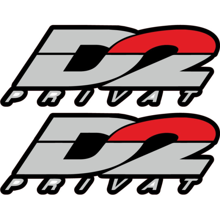 2x D2 Privat Style 2 Stickers Decals - DecalsHouse