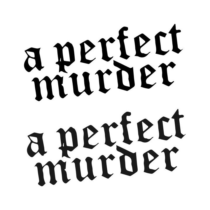 A Perfect Murder Stickers – Metal Band Decals (2-Pack)