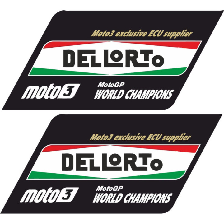 2x Dellorto Moto3 Stickers Decals - DecalsHouse