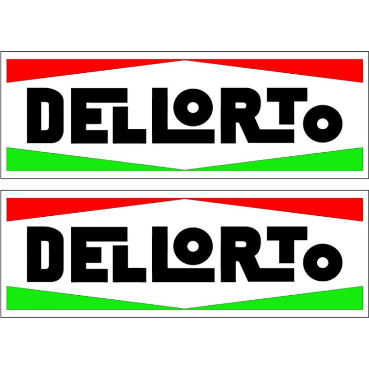 2x Dellorto Style 2 Stickers Decals - DecalsHouse