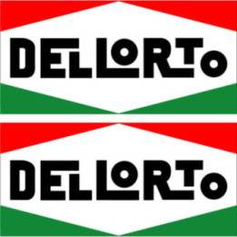 Dellorto Style 3 Stickers – Italian Carburettor Motorsport Decals (2-Pack)