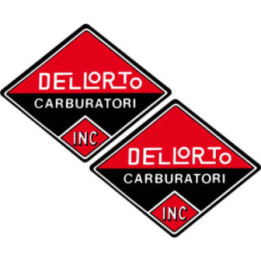 2x Dellorto Style 4 Stickers Decals - DecalsHouse
