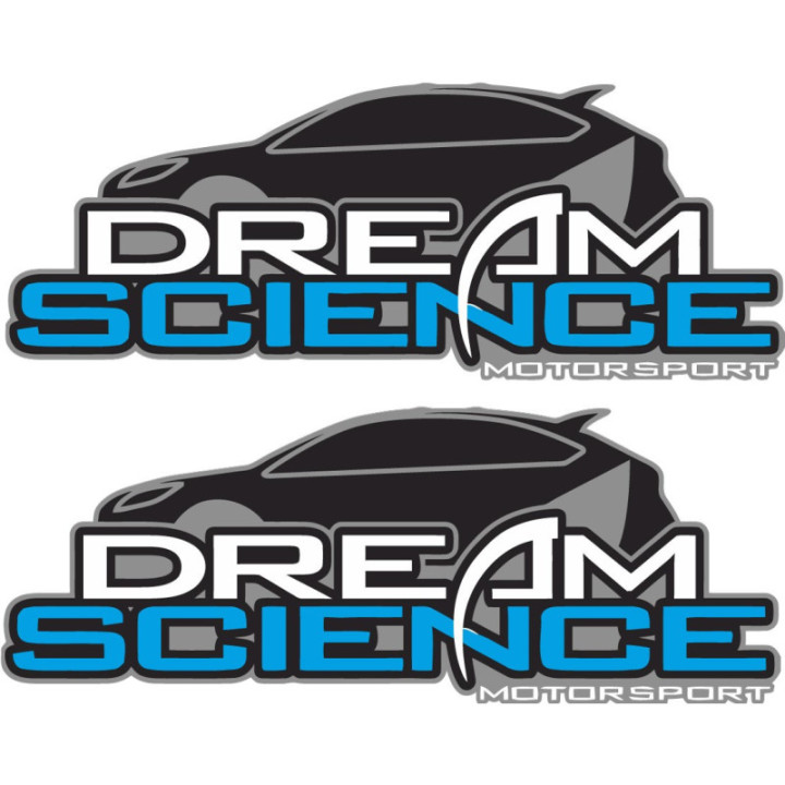 Dream Science Racing Stickers – MX Superbike Sponsor Decals (2-Pack)