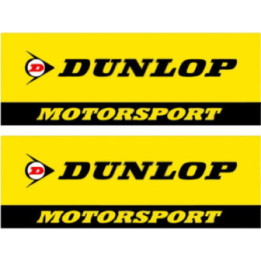 2x Dunlop Motorsport Stickers Decals - DecalsHouse