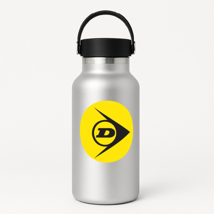 2x Dunlop Round Stickers Decals - DecalsHouse