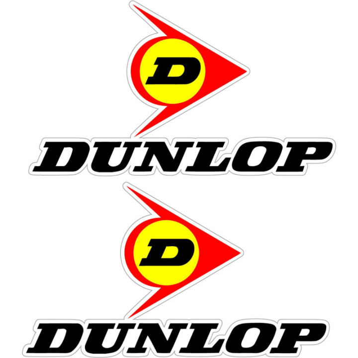 2x Dunlop Stickers Decals - DecalsHouse