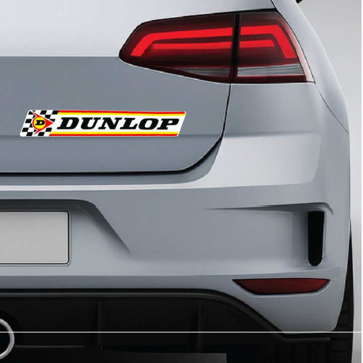 Dunlop Style 8 Stickers – Tyre Motorsport Sponsor Decals (2-Pack)