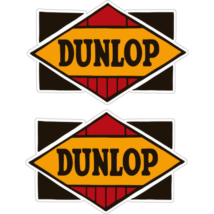 2x Dunlop Style 9 Stickers Decals - DecalsHouse