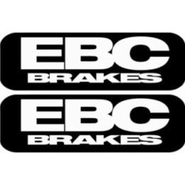 2x Ebc Brakes Black And White Stickers Decals - DecalsHouse