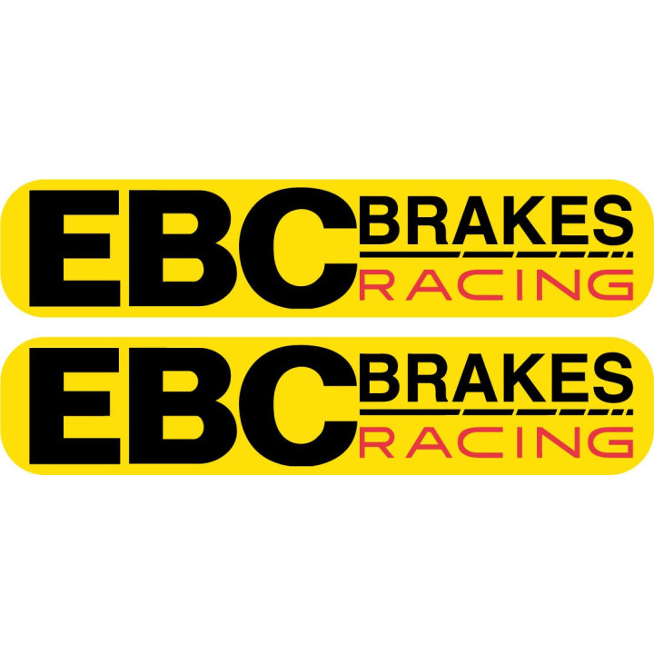 EBC Brakes Stickers – Racing Brake Sponsor Decals (2-Pack)