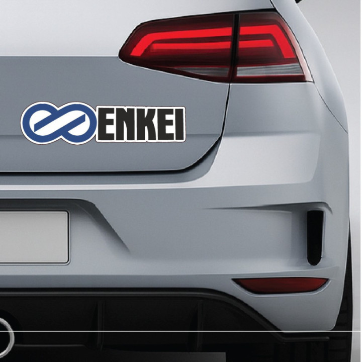 Enkei Racing Stickers – JDM Alloy Wheel Track Car Decals (2-Pack)