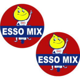 2x Esso Mix Oil Drop Boy Stickers Decals - DecalsHouse