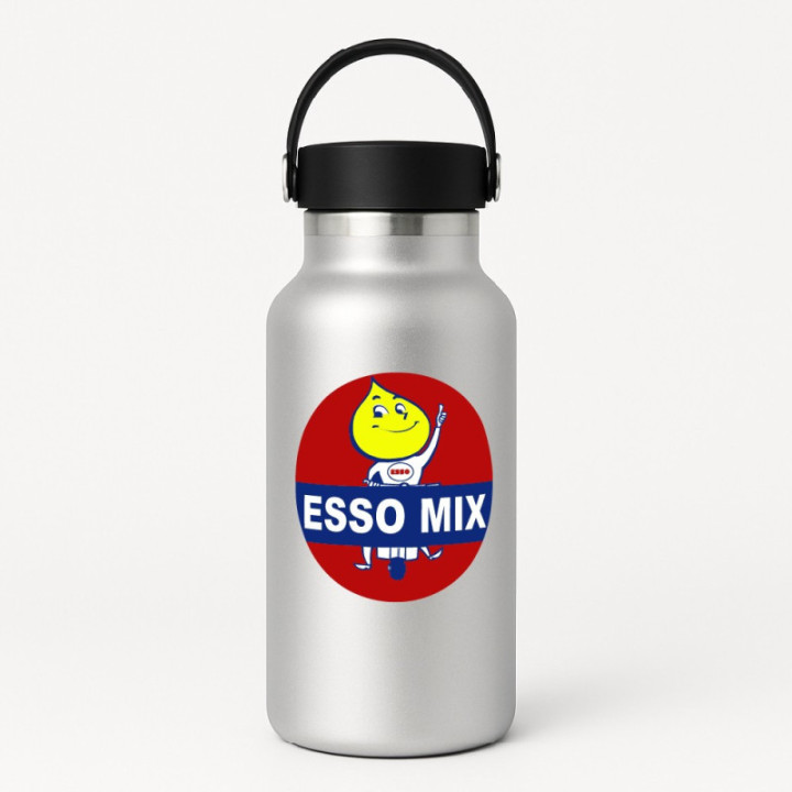2x Esso Mix Oil Drop Boy Stickers Decals - DecalsHouse