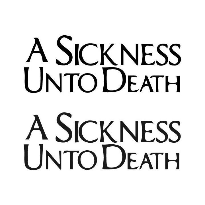 A Sickness Unto Death Stickers – Doom Metal Decals (2-Pack)