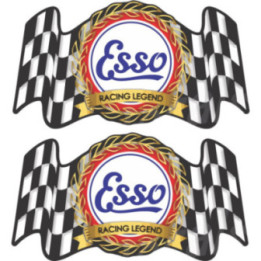 2x Esso Racing Legend Stickers Decals - DecalsHouse
